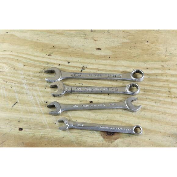 Craftsman wrench lot of 8 Power Kraft Mix Lot Vintage 12" 9/16 Forged Steel USA - Picture 2 of 5